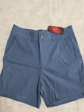 Women's Athletic High-Rise Blue Performance Shorts